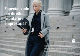 Direito Empresarial - Modelo De Página De Destino