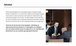 Om Vår Advokat - HTML-Webbplatsmall