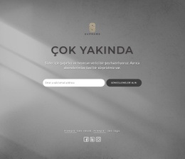 Yakında Logolu Blok Geliyor - HTML5 Boş Şablonu