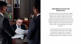 Law Practice - Web Page Template