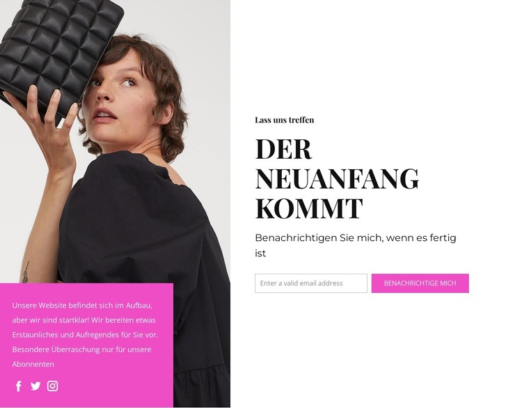 Neuanfang kommt CSS-Vorlage