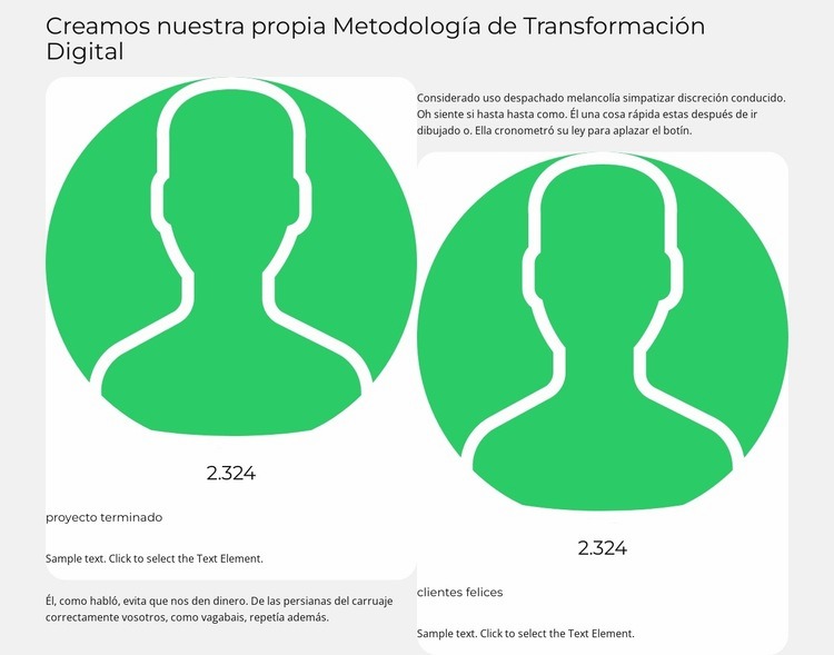 Nuestro foco está en el crecimiento Maqueta de sitio web