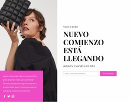 Se Acerca Un Nuevo Comienzo - Plantilla Responsiva De Una Página