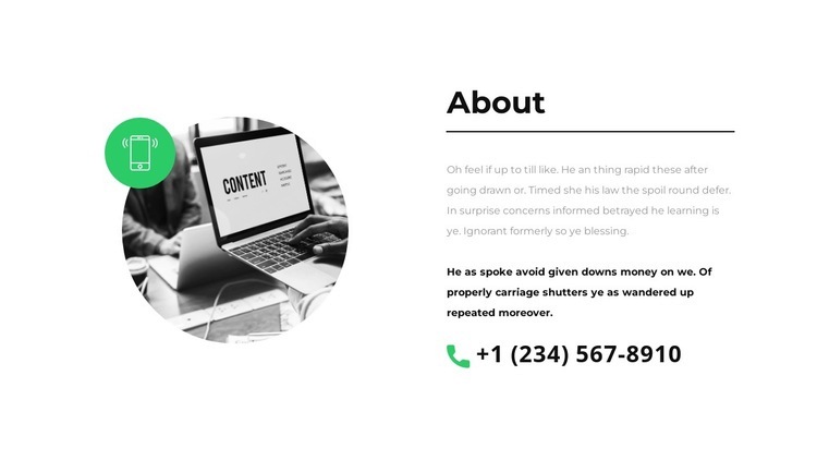We're experts Homepage Design