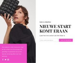 Een Nieuwe Start Komt Eraan Website Met Één Pagina