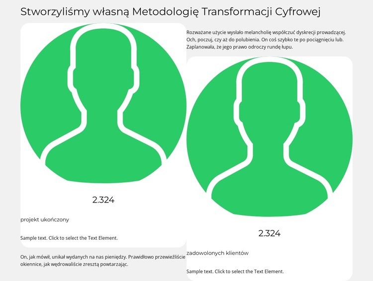 Skupiamy się na wzroście Makieta strony internetowej