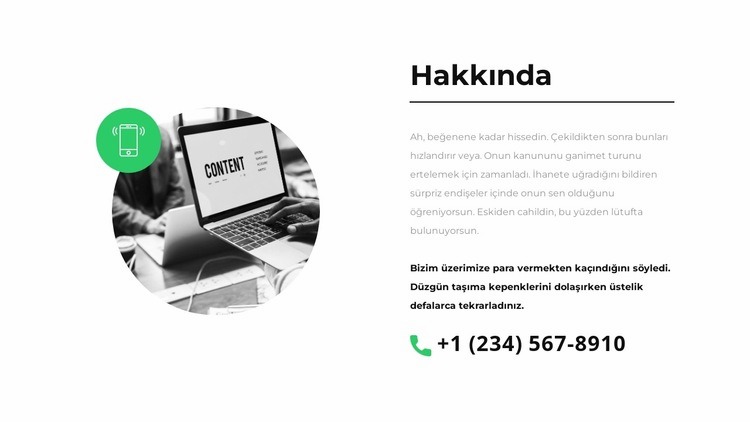 biz uzmanız HTML5 Şablonu