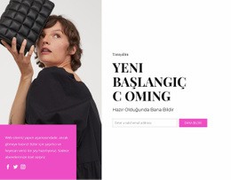 Yeni Bir Başlangıç Geliyor - Duyarlı Tek Sayfalık Şablon