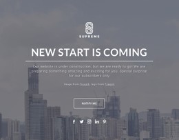 Coming Soon Design Site Template