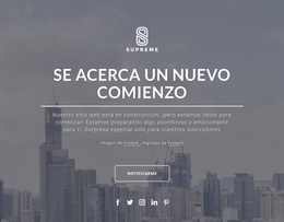 Próximamente Diseño: Plantilla De Sitio Web Sencilla