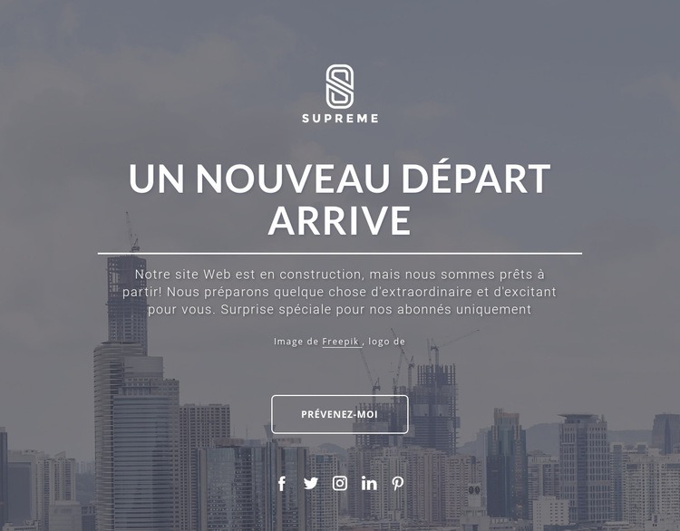 Bientôt design Modèle HTML5