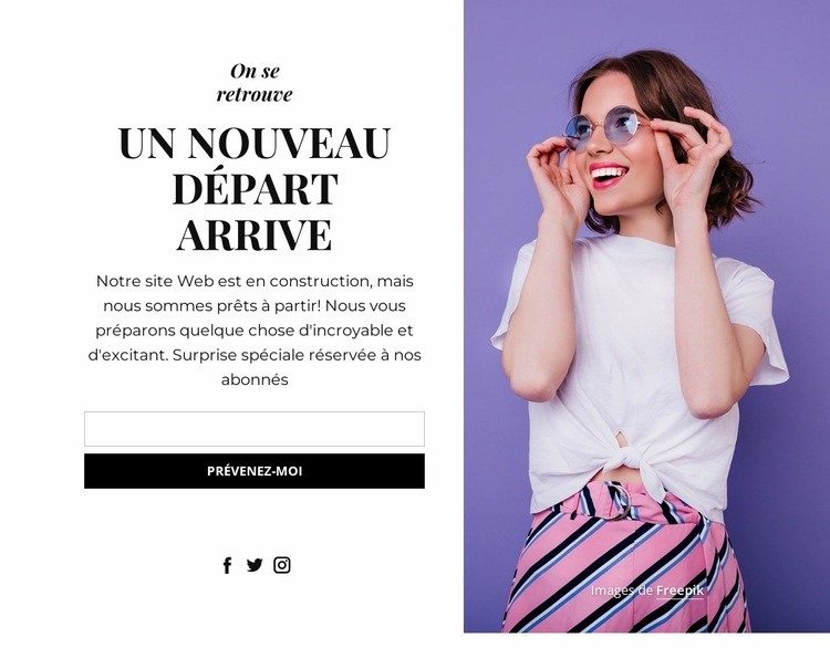 Parfait bientôt bloc Modèle d'une page