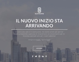 Sezioni Della Home Page Per Prossimamente Design