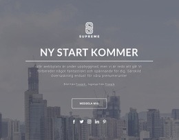 Kommer Snart Design - Enkel Webbplatsmall