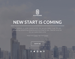 Coming Soon Design - Website Creator HTML