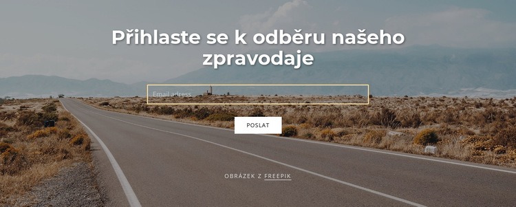 Přihlaste se k odběru formuláře na obrázku na pozadí Šablona HTML