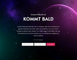Ein Exklusives Website-Design Für In Kürze Block Mit Hintergrund