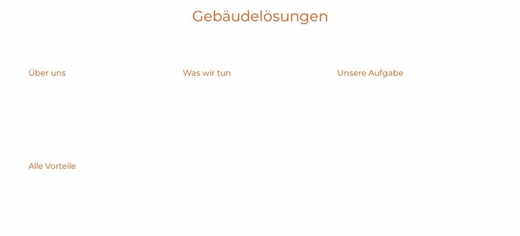 Energie- und Gebäudelösungen Landing Page