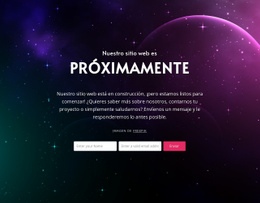 Próximamente Bloque Con Fondo - HTML Site Builder