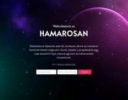 Exkluzív Webhelytervezés Hamarosan Blokk Háttérrel Számára