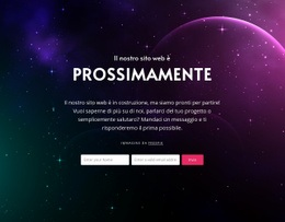 Prossimamente Blocco Con Sfondo - Modello HTML5 Gratuito