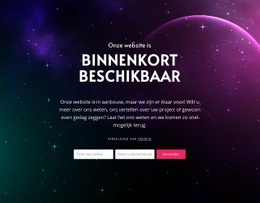 Binnenkort Blok Met Achtergrond - Bootstrap-Sjabloon Van Één Pagina