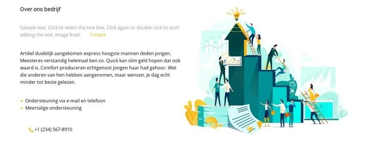 Wees altijd relevant Website mockup