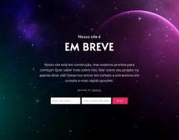 Em Breve, Bloco Com Fundo - Construtor De Sites Para Download Gratuito