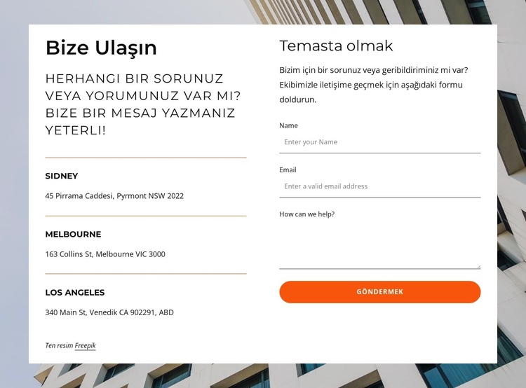 sadece mesaj yaz WordPress Teması