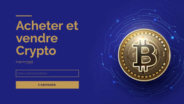 Acheter Et Vendre Des Crypto - Modèle De Site Web Gratuit
