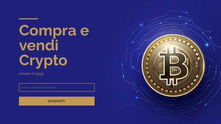 Acquista e vendi criptovalute Costruttore di siti web HTML