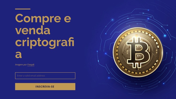 Compre e venda criptografia Modelo HTML5