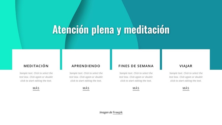 Atención plena y meditación Plantilla CSS