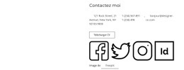 Bloc De Contact Pour Les Indépendants Conception De Sites Web