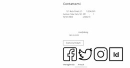 Blocco Contatti Per Liberi Professionisti - Generatore Di Siti Web Multiuso Creativo
