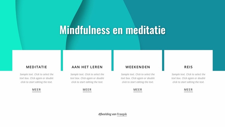 Mindfullness en meditatie Joomla-sjabloon