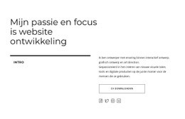 Meest Creatieve Websitemodel Voor Tekst-, Knop- En Sociale Pictogrammen