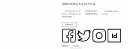 Blok Kontaktowy Dla Freelancerów Projekt Strony Internetowej