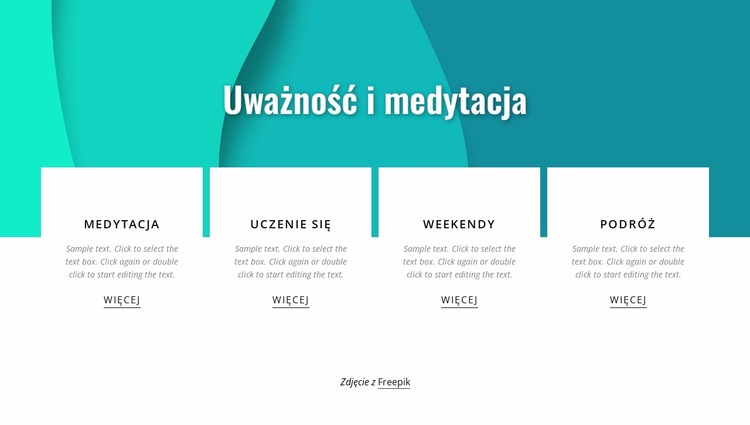 Uważność i medytacja Szablon Joomla