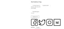 HTML-Sida För Kontaktblock För Frilansare