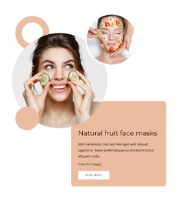 Natural Fruit Masks - HTML5 Responsive Template