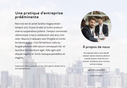 Pratique D'Entreprise De Premier Plan - Maquette De Site Web Moderne