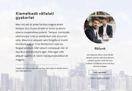 Ingyenes HTML A Következőhöz: Kiemelkedő Vállalati Gyakorlat