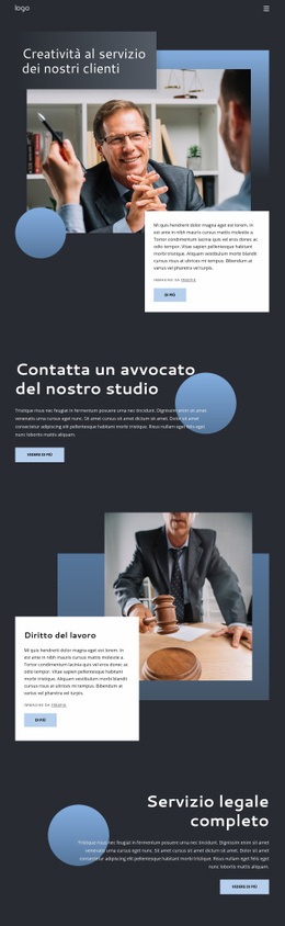 Consulenza Legale Esperta - Mockup Di Sito Web Professionale