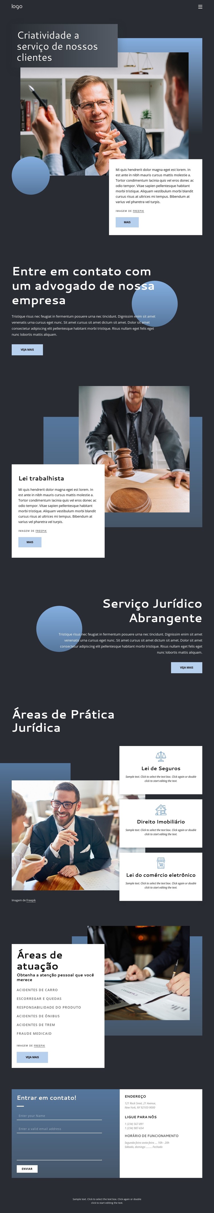 Consultoria jurídica experiente Template CSS