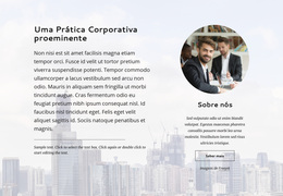 Prática Corporativa Proeminente - Melhor Tema WordPress Gratuito