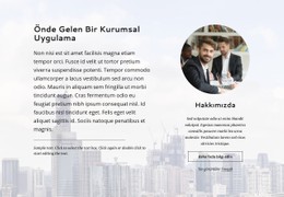 Önde Gelen Kurumsal Uygulama Için Duyarlı HTML