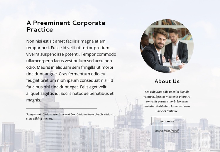 Preminent corporate practice Webflow Template Alternative