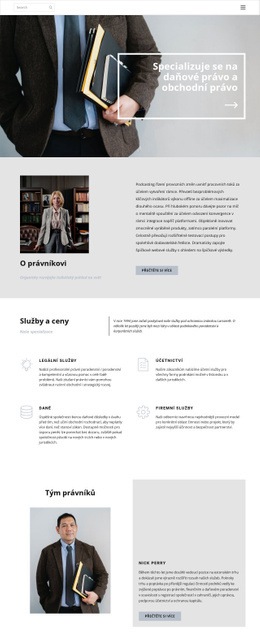 Daňový Právník – Šablona Webu