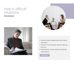 Help In Difficult Situations - Best Free Joomla Template
